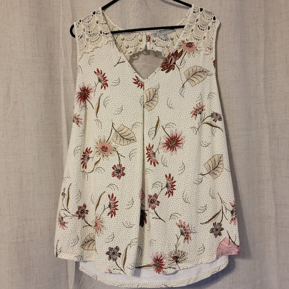 Daniel Rainn Lace Tank SZ 2X